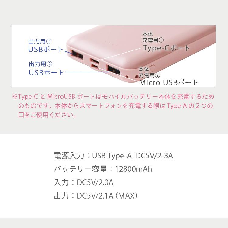 WEIMALL（ウェイモール） モバイルバッテリー 軽量 iPhone 小型 薄型