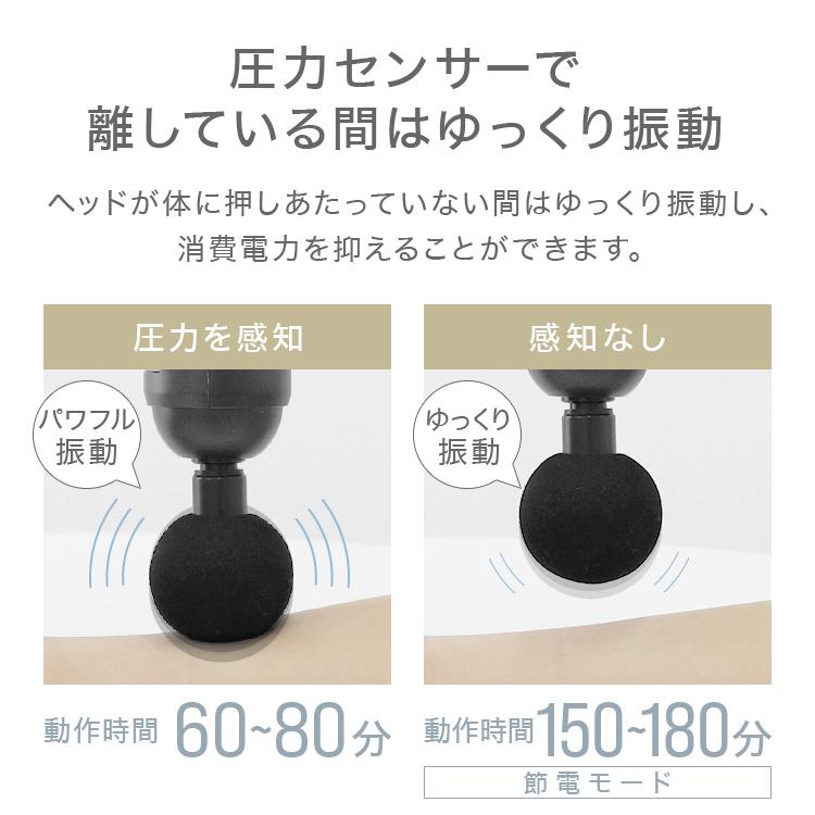 筋膜ガン 小型 軽量 静音 6段階調節 アタッチメント4種類 充電式 ハンディ 全身ケア 小型筋膜リリース 健康家電 男女兼用 プレゼント WEIMALL｜w-class｜09