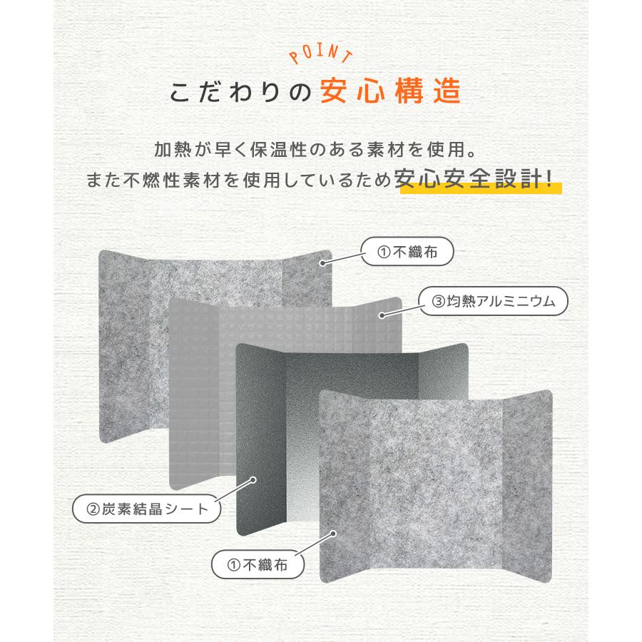 パネルヒーター ブランケット付き 遠赤外線  足元ヒーター デスクヒーター 軽量 薄型 暖房 速暖 あったかグッズ オフィス 足元暖房 ひざ掛け ペット 足先 | WEIMALL | 21
