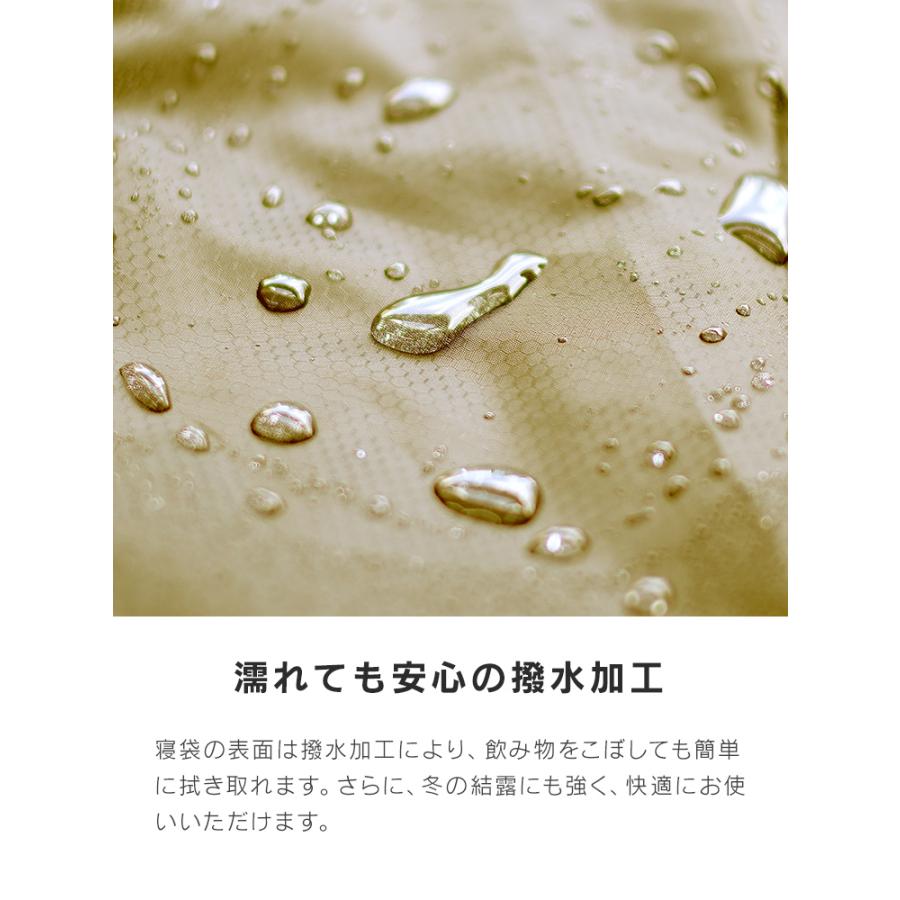 寝袋 冬用 最強 -15℃対応 封筒型 防水 保温 軽量 230T 撥水加工 コンパクト収納 春夏秋冬 キャンプ 車中泊 防災 | WEIMALL | 07