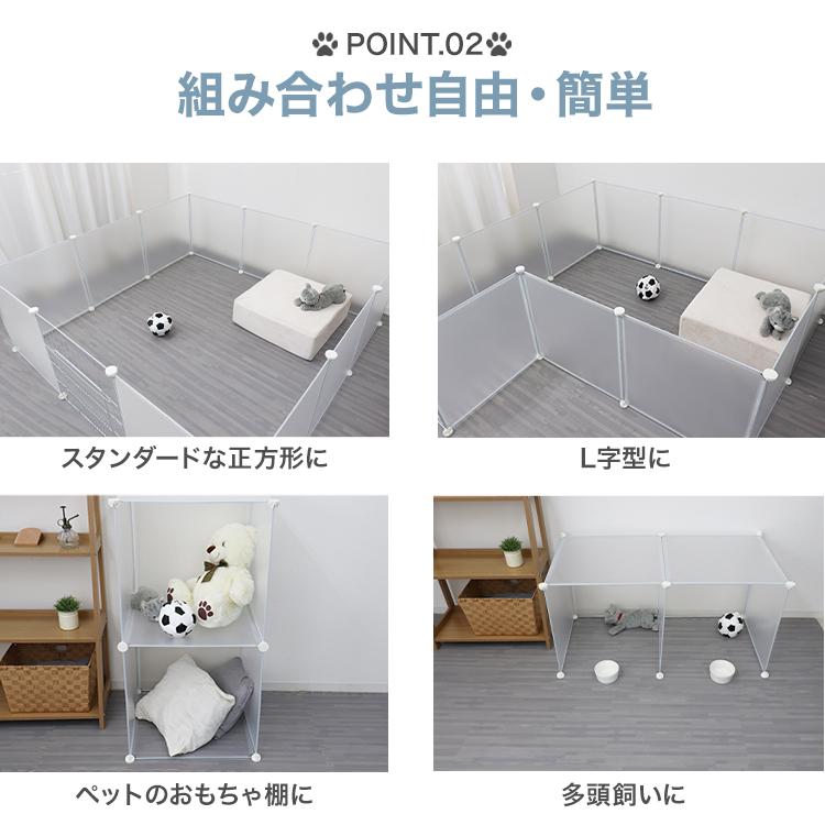 WEIMALL ペットフェンス ドア付き 犬用 12枚セット 50×50cm WEIMALL ペットフェンス ドア付き 犬用 12枚セット 50×50cm