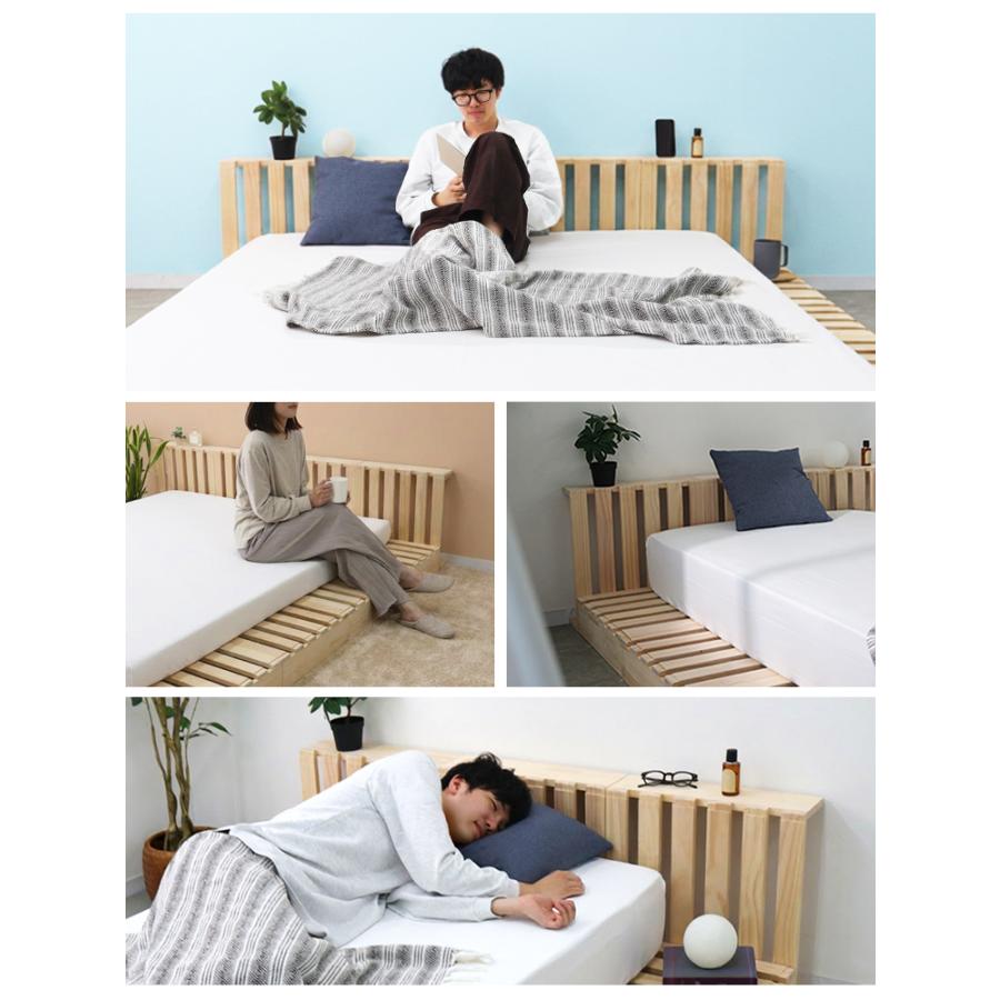 べッド すのこ パレットベッド すのこベッド分割式すのこベッド ベッドフレーム おしゃれ パレット 4枚 正方形 追加購入用 ローベッド 木製 木製パレット diy | WEIMALL | 02