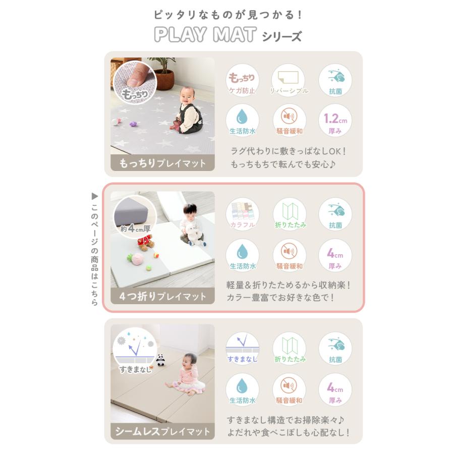 WEIMALL（ウェイモール） プレイマット ベビーマット 厚手 軽量