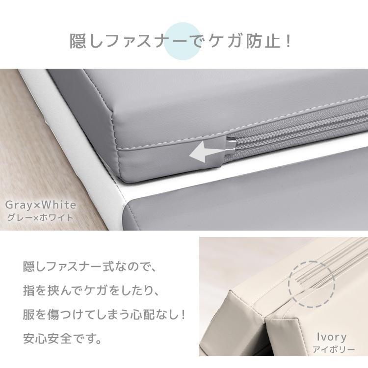 ちゃいなび　シームレスプレイマット　200×140cm　グレー　①　防音 ちゃいなび シームレス プレイマット 折りたたみ 200×140×4cm