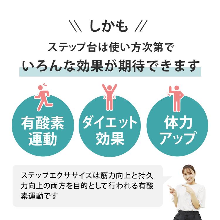 ステップ台 エクササイズ エアロビクス  踏み台昇降運動 100〜200mm 昇降台 高さ調節 ダイエット トレーニング ステッパー WEIMALL｜w-class｜06