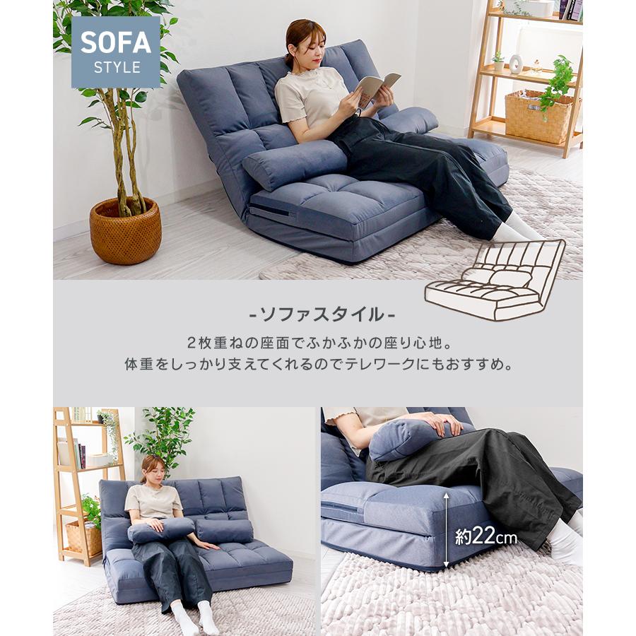 WEIMALL ソファーベッド 2人掛け ソファベッド ローソファー