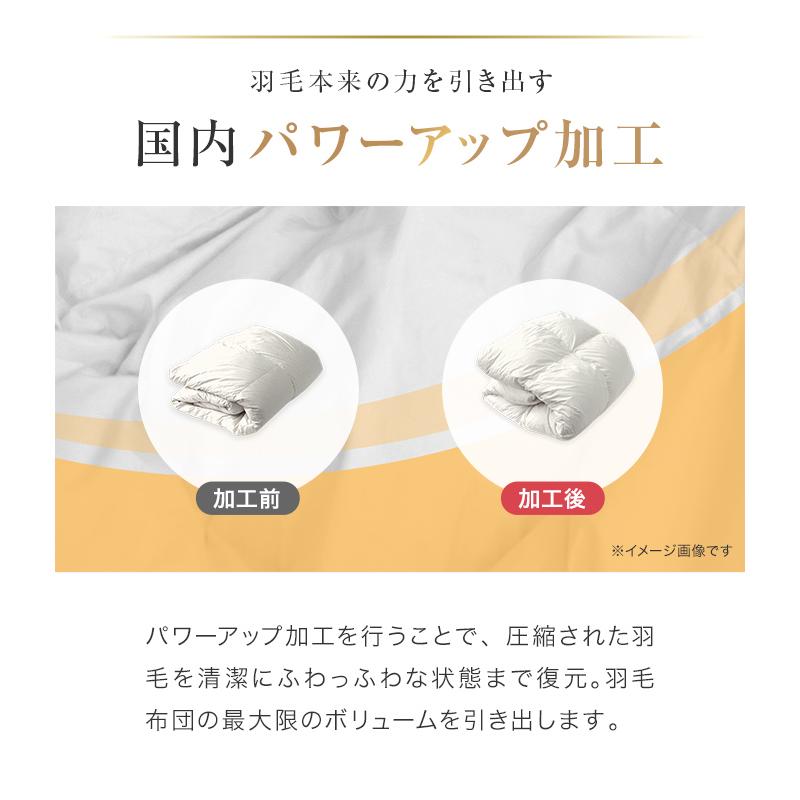 洗えるダウンケット 羽毛 日本製 肌掛け布団 ダウンケット シングル ロング ホワイトダックダウン93% エクセルゴールドラベル 抗菌 防臭 防カビ 掛け布団 | WEIMALL | 10