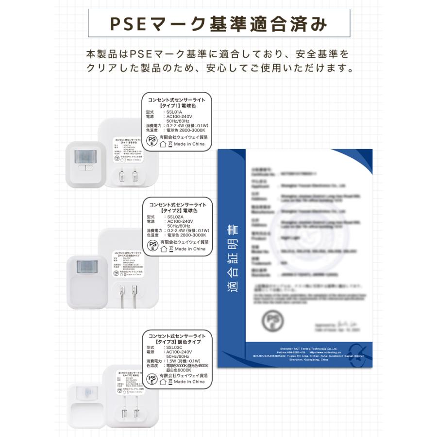 センサーライト LED 室内 コンセント 人感センサーライト 人感センサー 明暗センサー 10段階明るさ調節 点灯時間設定 省エネ おしゃれ フットライト | WEIMALL | 09