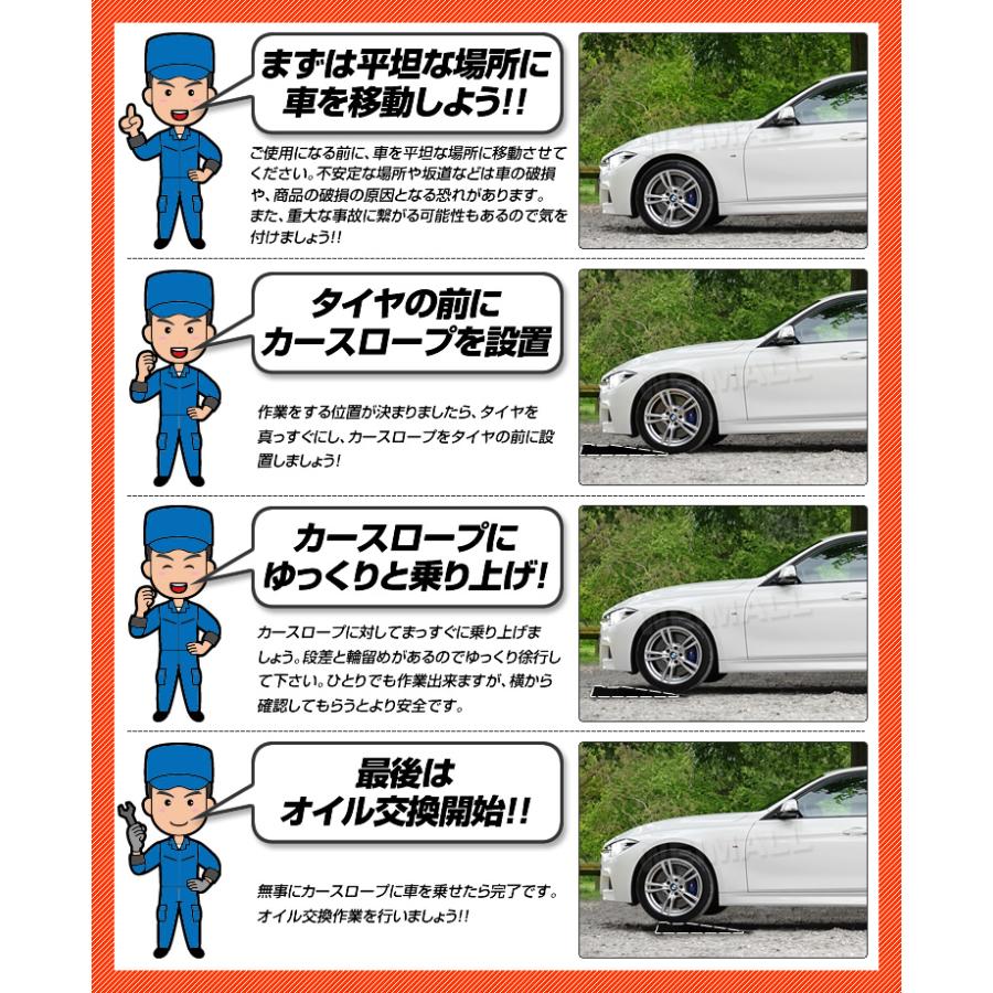 カースロープ 車 2個セット ローダウン 耐荷重2トン スロープ オイル 