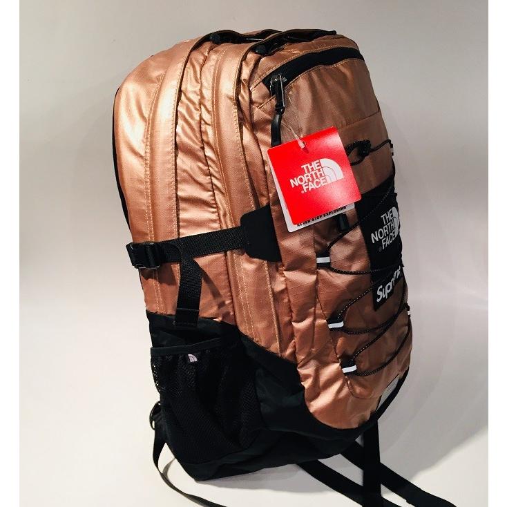 2018SS Supreme×THE NORTH FACE Metallic Borealis Backpack RG Rosegold