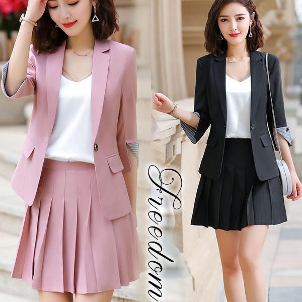 セール スーツ Ol ビジネス 卒業式 入学式 プリーツミニが可愛い インナーキャミ付レディーススーツ3点セット S M L サイズ Www Arilab Com Tr Index Php