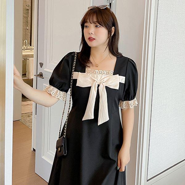 最安値 3l 2l 大きいリボン レース切替ロリータロングワンピース 衣装 コスプレ レトロワンピ ワンピース 大きいサイズ 4l セール サイズ 5l ゴシック ロリータ服 サイズ 5lサイズ Www We Job Com