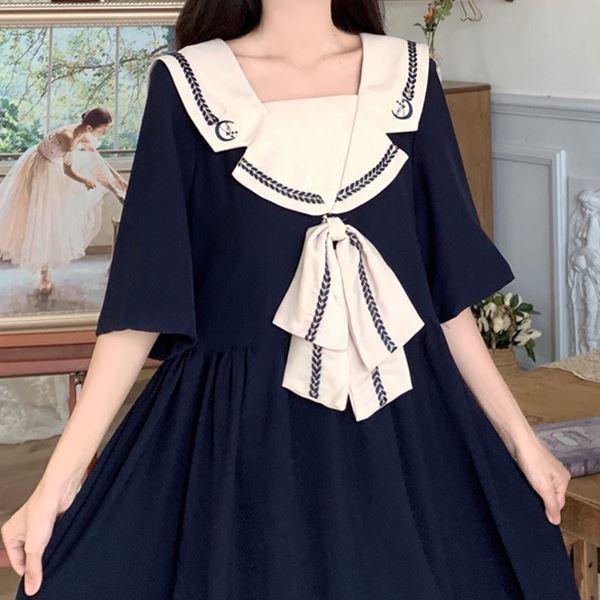 大きいサイズ ロリータ ゴスロリ ロリータコス お嬢様 コスプレ 衣装 学生風セーラーデカ襟大きいリボンお嬢様ワンピース L 2l 3l 4l 5l サイズ セール Yoroc160 B スーツドレスカジュアルフリーダム 通販 Yahoo ショッピング
