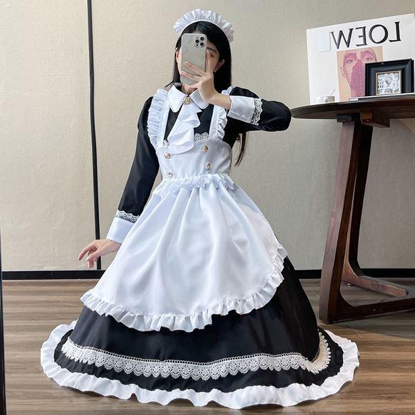 大きいサイズ メイド エプロン メイド服 コスプレ 衣装 フリル 大きいサイズ メイド エプロン メイド服 コスプレ 衣装 フリル