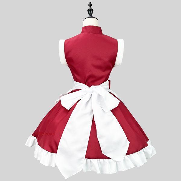 大きいサイズ クリスマス メイド チャイナ クリスマスメイド サンタ コスプレ 衣装 クリスマス仕様中華風メイド服コスチューム L 2L 3L 4L 5L 6L サイズ セール｜w-freedom｜08