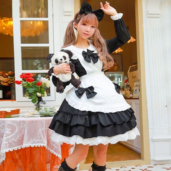 メイド コスプレ コスチューム 衣装 エプロン メイド服 メイドカフェ 