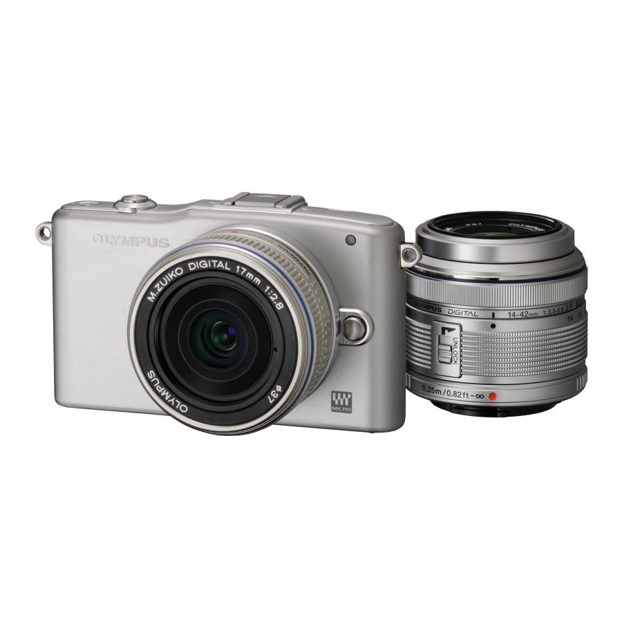 OLYMPUS ミラーレス一眼 PEN mini E-PM1 ツインレンズキット シルバー 