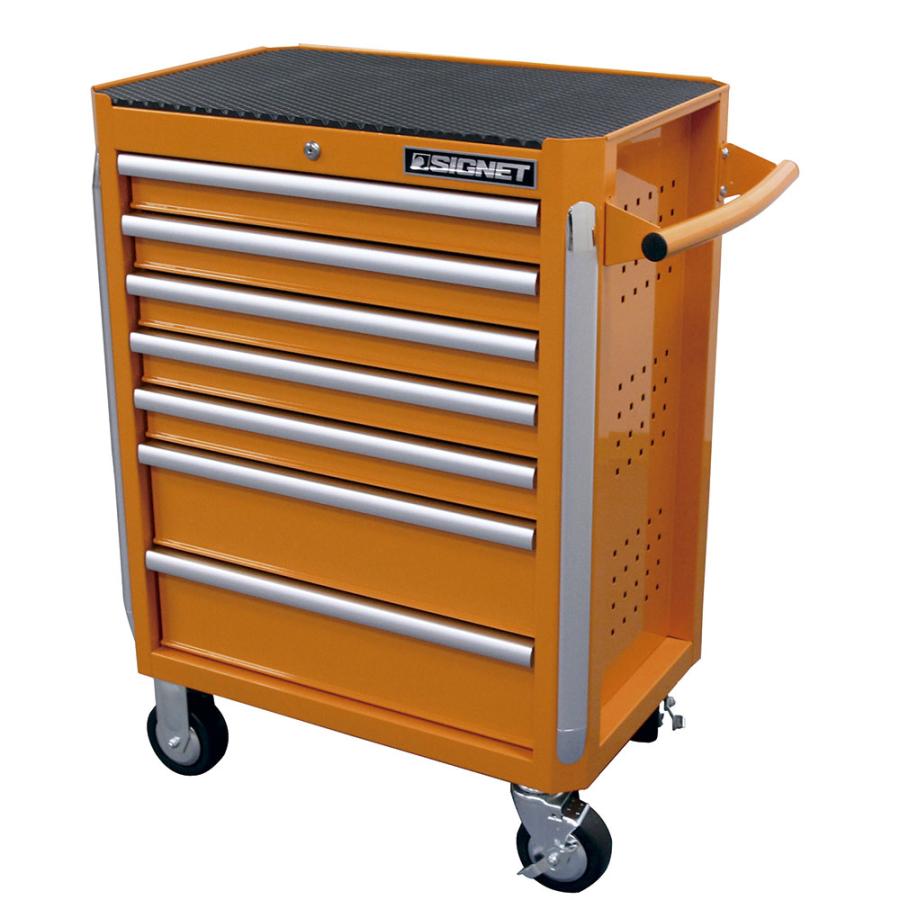 全日本送料無料 Signet ヘビーローラーキャビネットト7段 オレンジ 保障できる Mediquicklab Com