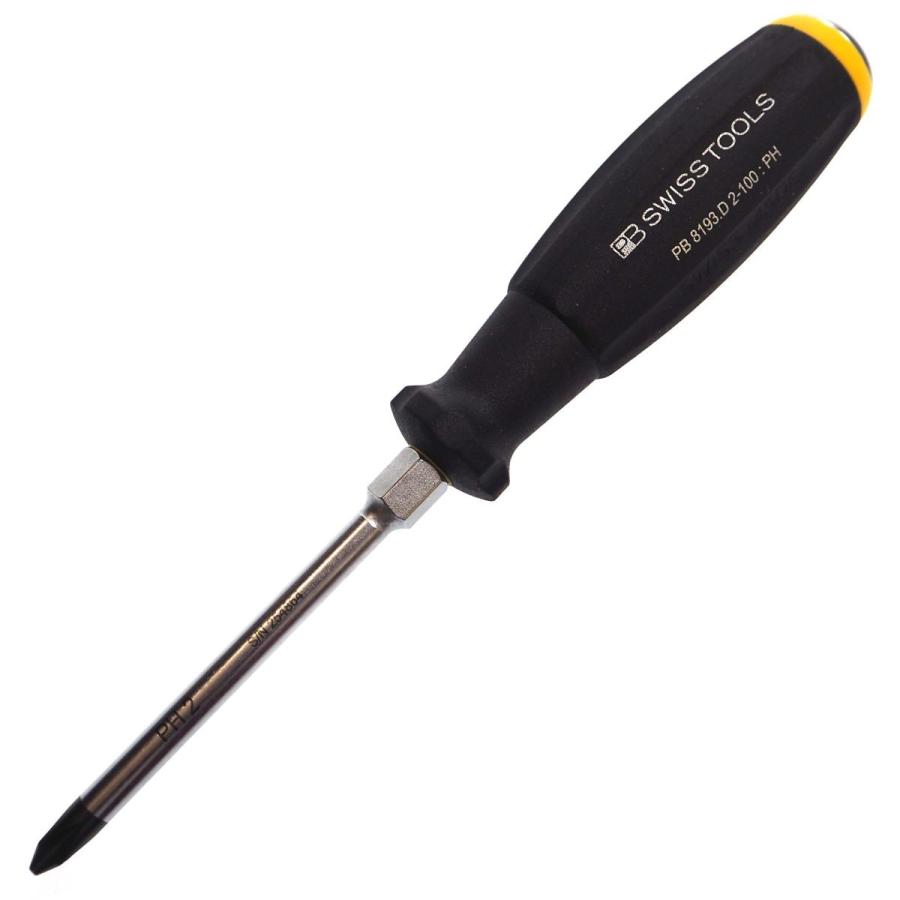 送料0円 PB SWISS TOOLS スイスグリップ 貫通プラスドライバー 8193D-2