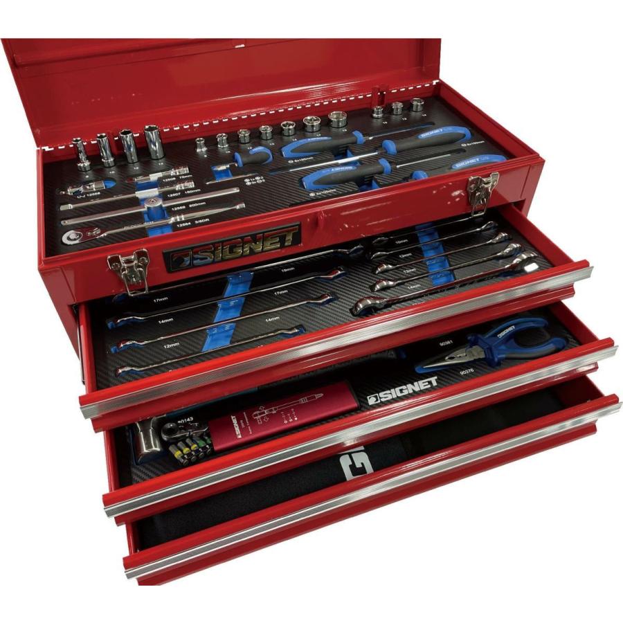 9.5SQ 61PCツールセット レッド 800S6121RED 工具 シグネット WORLD IMPORT TOOLS