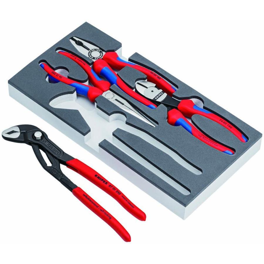KNIPEX（クニペックス） プライヤーセット ウレタントレイ入リ 