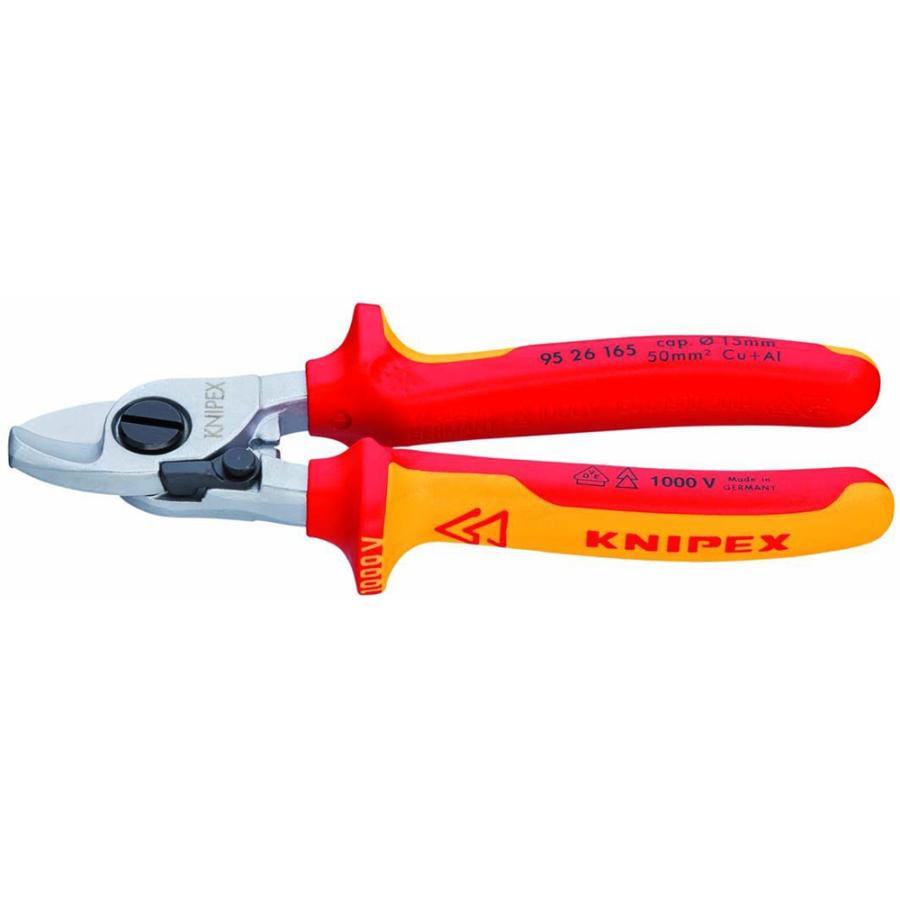 KNIPEX 絶縁ケーブルカッター バネ付1000V 9526-165 工具