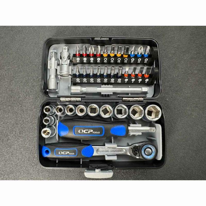 OCPTOOLS 38pcs 1/4drソケットビットセット BM-AS238CP-HHB