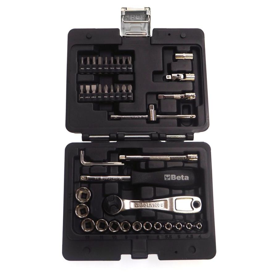 Beta（工具） BETA 1/4dr EASY ラチェット&ソケットセット