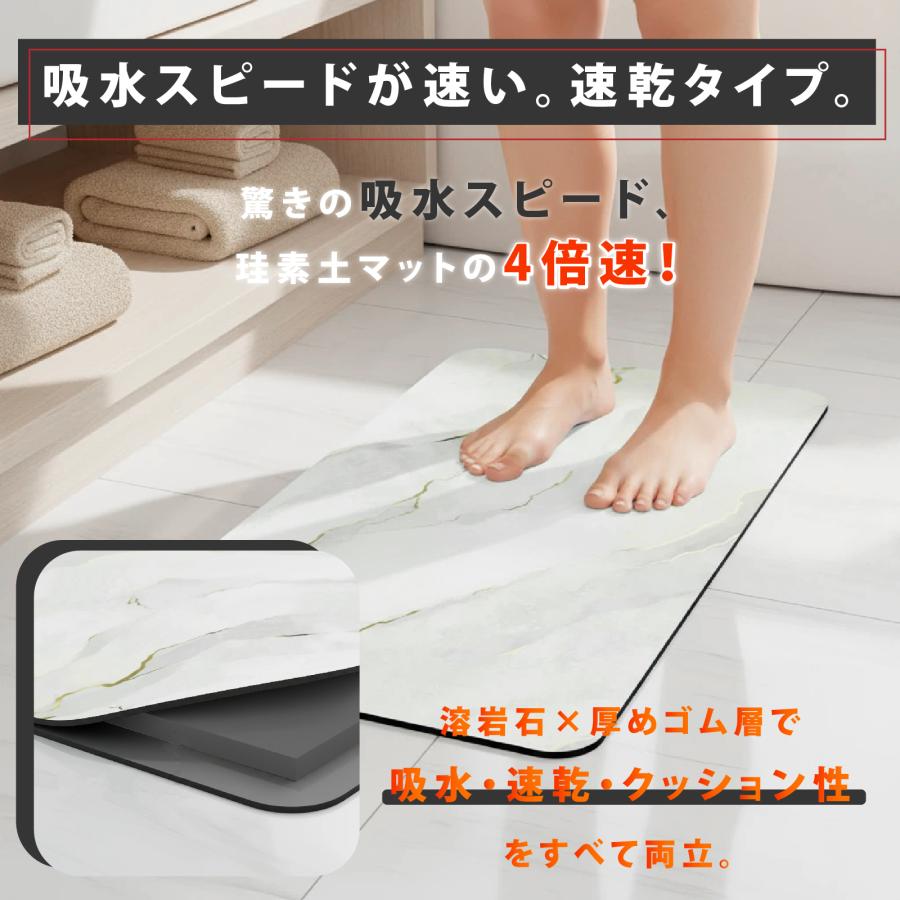 溶岩石 バスマット M Lサイズ コンパクト 大きめ 大判 小さめ 溶岩石