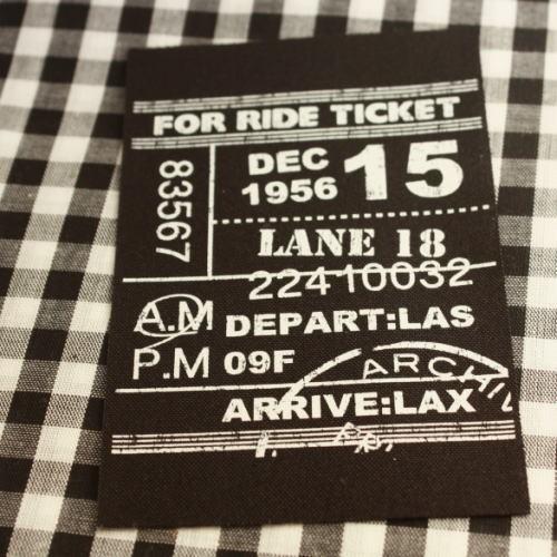 ハンドメイドに布タグ5枚セットbigプリントタグ For Ride Ticket 黒 5set 130 手芸用品 ダブルノート Yahoo 店 通販 Yahoo ショッピング