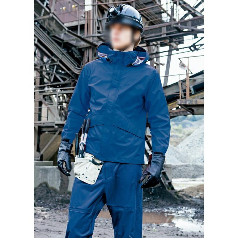 合羽 雨具 レインウェア全天候型ベーシックジャケット AZ-56314 (S-LL 