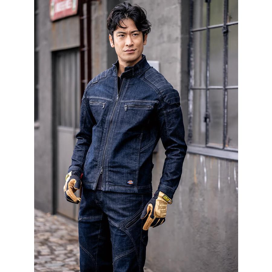 Dickies 作業服 ディッキーズ ストレッチデニムジャケット D Dickies 作業服 ディッキーズ ストレッチデニムジャケット D