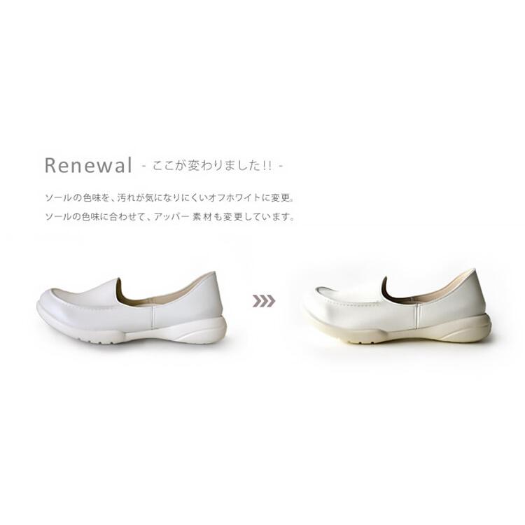 Re:getA リゲッタ ワークモカシューズ RW-1008 S-LL ナースシューズ 日本製 姿勢 綺麗 美しい 靴 痛くない 履きやすい 靴 疲れにくい 歩きやすい レディース｜w-shokai｜05