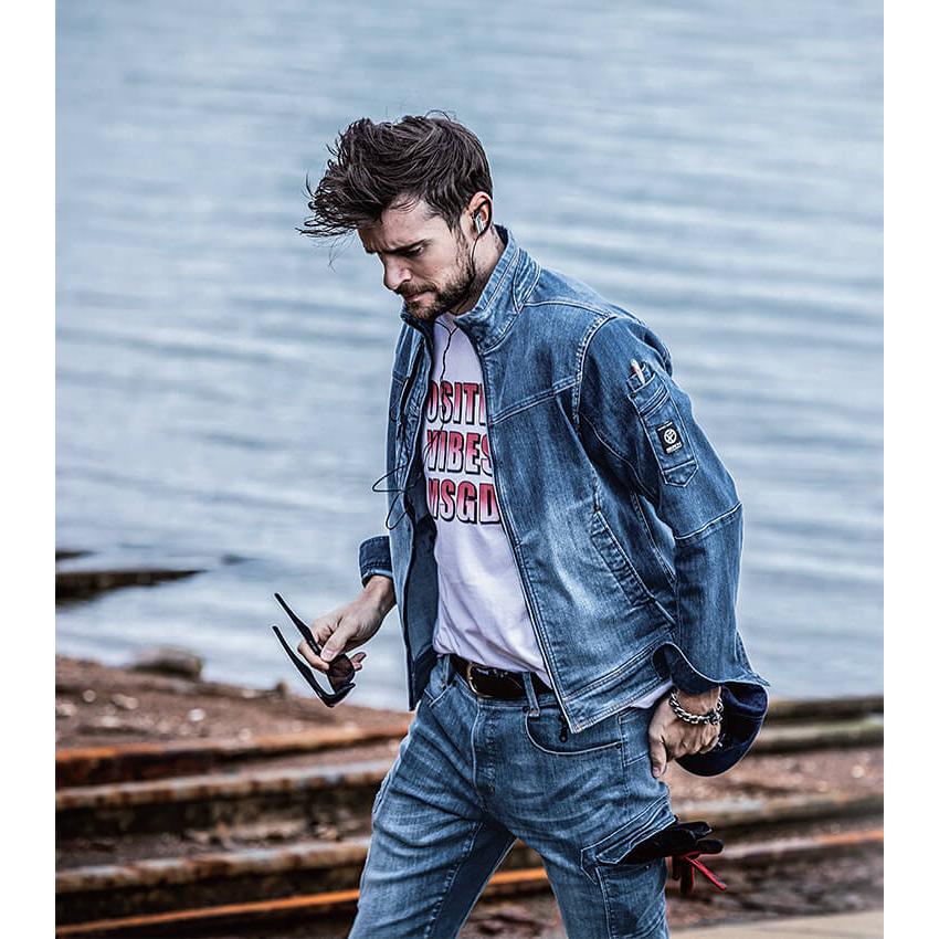 作業服 イーブンリバー EVENRIVER ストレッチデニムカーゴX9