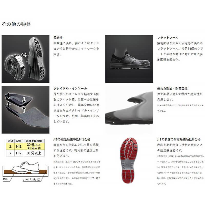 シモン 安全靴 Simon 8512 黒C付 23.5-28.0cm EEE JIS規格 短靴
