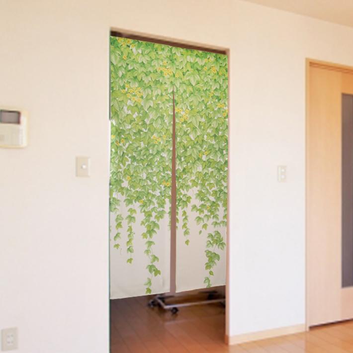のれん おしゃれ Narumikk 送料無料 ロング 花 アイビー 緑 さわやか 170丈 日除け 間仕切り インテリア スクリーン 目隠し 0m Ua9u 0fa3 W Style Interior 通販 Yahoo ショッピング