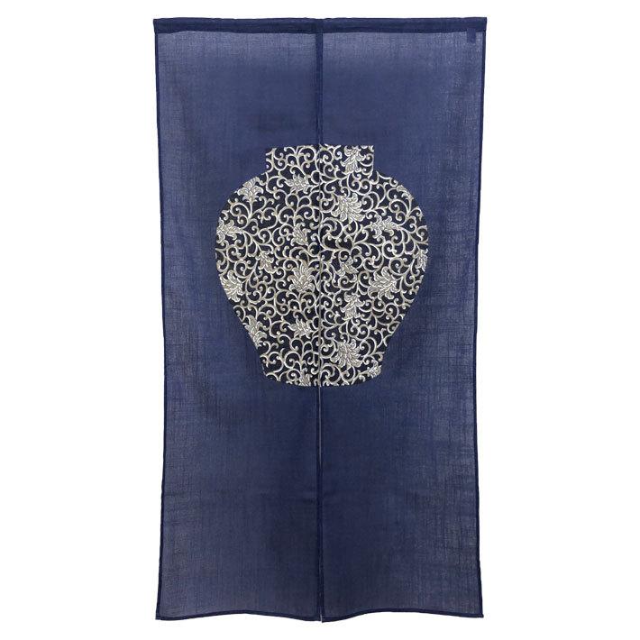 のれん 壺 85×150cm つぼ 和風 暖簾 目隠し 和柄 古風 おしゃれ