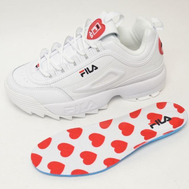 店頭同時販売 Fila フィラ レディース スニーカー ディスラプター 2 ハート F0500 0113 靴 ホワイト バレンタイン 厚底 ダッドシューズ Disruptor 2 Heart Sb F0500 0113 シューバッグ 通販 Yahoo ショッピング