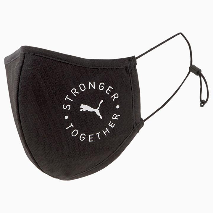 プーマ　マスク　黒ふつうサイズ　3セット PUMA 洗えるマスク 2枚組 3重構造 大人用 プーマ FACE MASK
