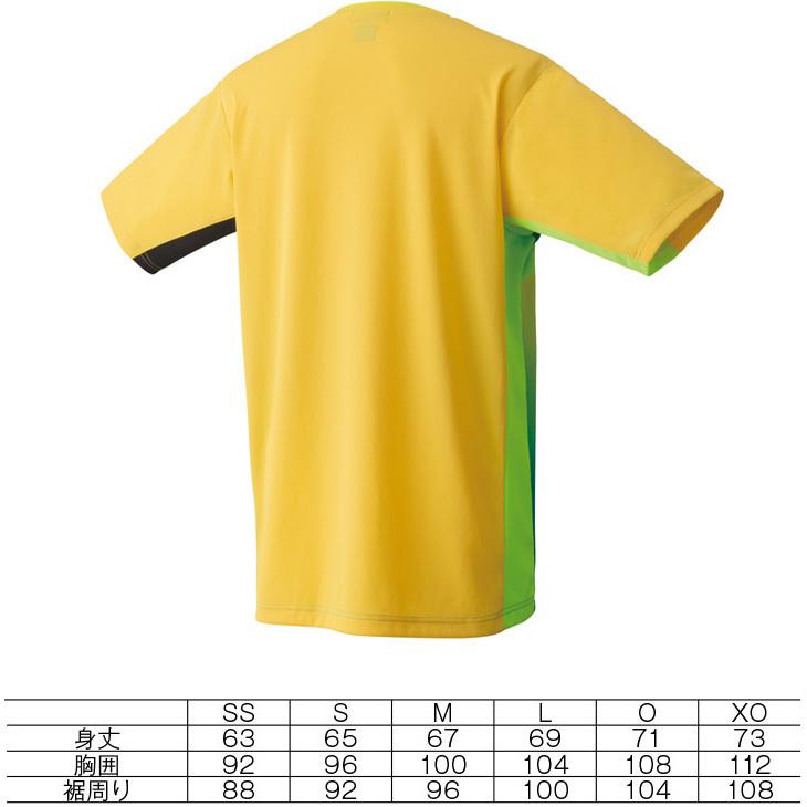 YONEX（ヨネックス） 半袖 Tシャツ メンズ レディース ゲームシャツ