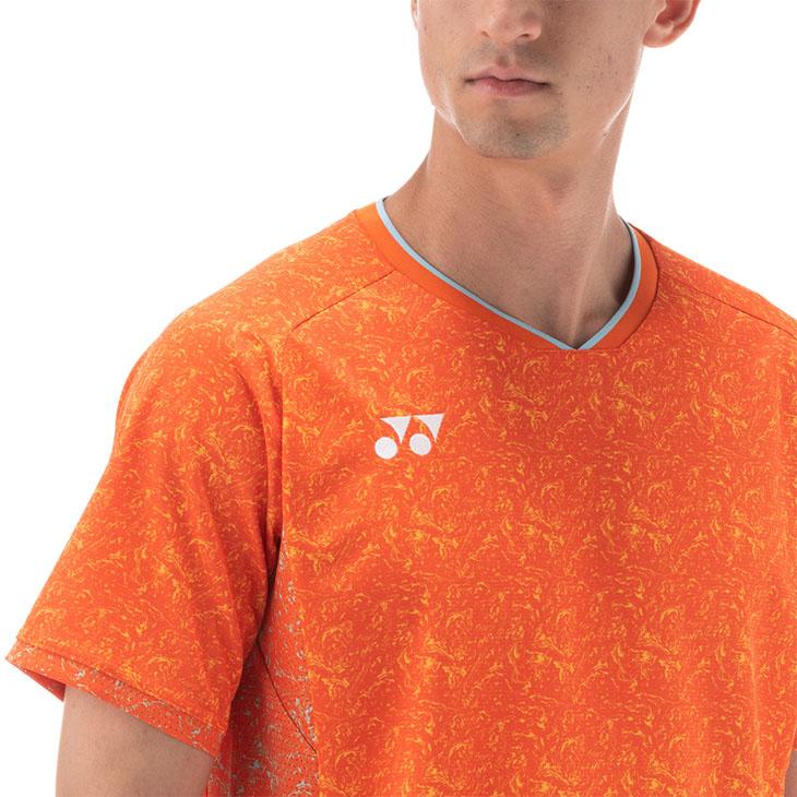 ヨネックス メンズ ゲームシャツ(フィットスタイル) YONEX 日本製 半袖Tシャツ バドミントン ソフトテニス 国産 スポーツウェア 涼感 吸汗速乾 トップス /10480｜w-w-m｜08