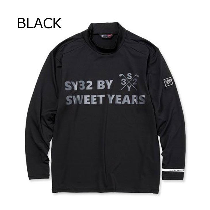 ◆新品現品限り◆SY32モックネック長袖シャツ SY32 by SWEET YEARS GOLF メンズ モックネック 長袖シャツ