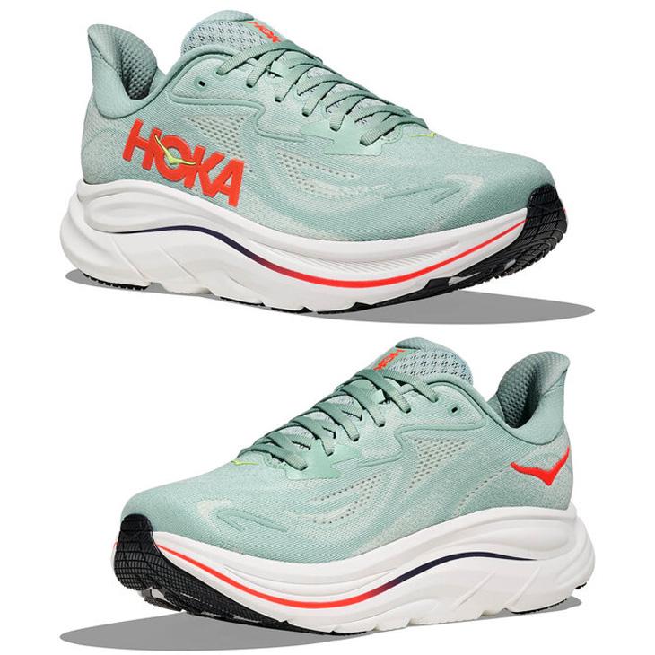 ホカ メンズ ランニングシューズ HOKA クリフトン 10 レギュラー幅 クッション性 通気性 ロードラン ローカット ジョギングシューズ 男性 大きいサイズ /1162030の画像