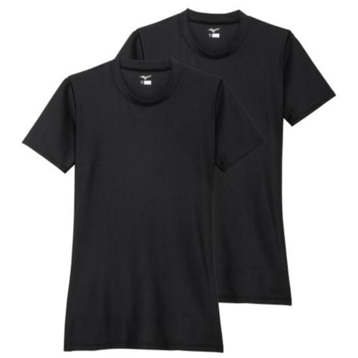 MIZUNO（ミズノ） 半袖 アンダーシャツ 2枚組 メンズ レディース BIO MIZUNO BIO GEAR アンダーシャツ 2枚セット