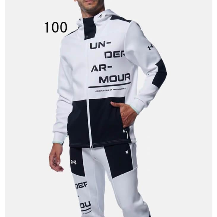 Under Armour ハイブリッドニットジャージセットアップ　ホワイト UNDER ARMOUR - UNDER ARMOUR セットアップジャージ上下ハイブリッド