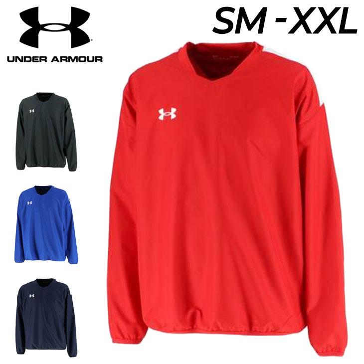 アンダーアーマー 赤 サッカーシャツ UNDER ARMOUR（アンダーアーマー） ピステシャツ 長袖 メンズ 薄手