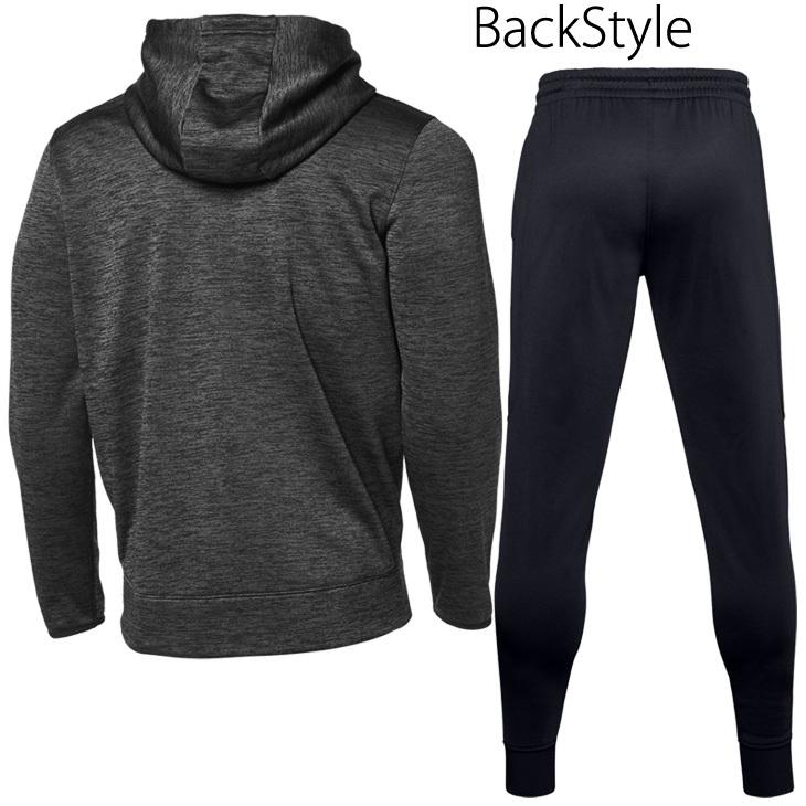 UNDER ARMOUR パーカー パンツ 上下セット ブラック UNDER ARMOUR（アンダーアーマー） スウェット 上下セット メンズ