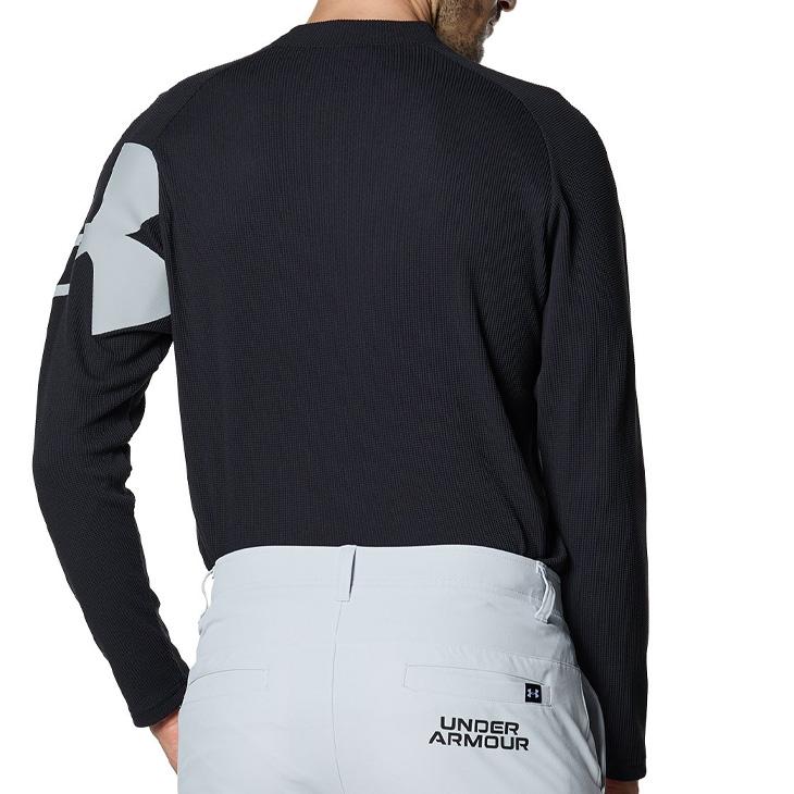UNDER ARMOUR ゴルフ用モックネックシャツ XL ワッフル素材 UNDER ARMOUR（アンダーアーマー） ゴルフシャツ メンズ ゴルフウェア