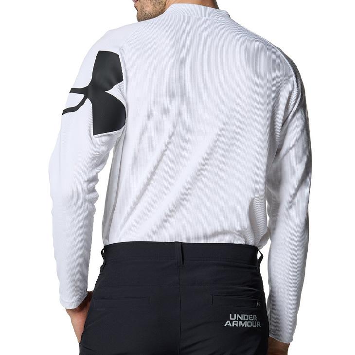 UNDER ARMOUR ゴルフ用モックネックシャツ XL ワッフル素材 UNDER ARMOUR（アンダーアーマー） ゴルフシャツ メンズ ゴルフウェア