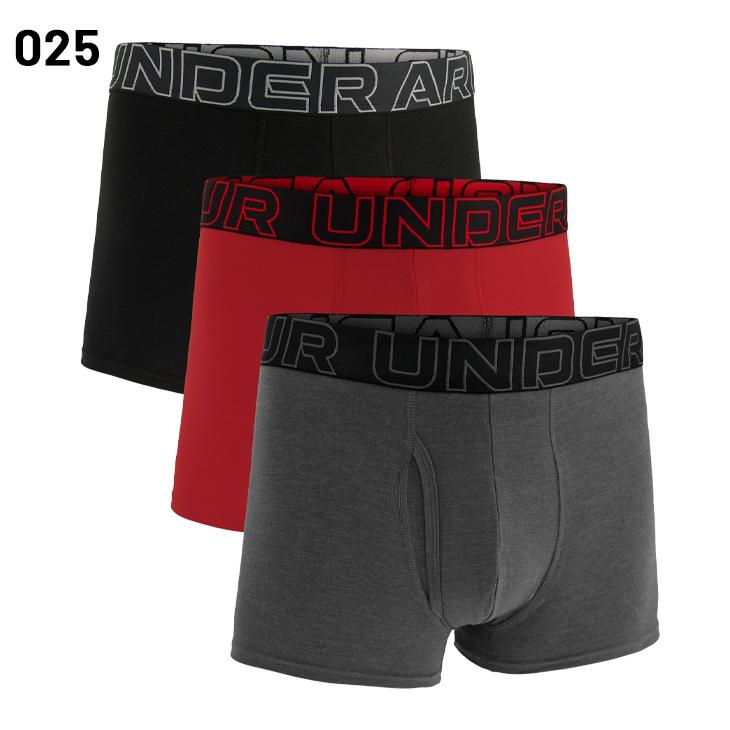 UNDER ARMOUR（アンダーアーマー） メンズ ボクサーパンツ 前開き 3枚